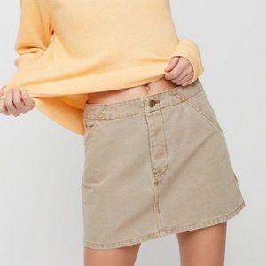 Tan Aritzia TNA Carpenter Skirt